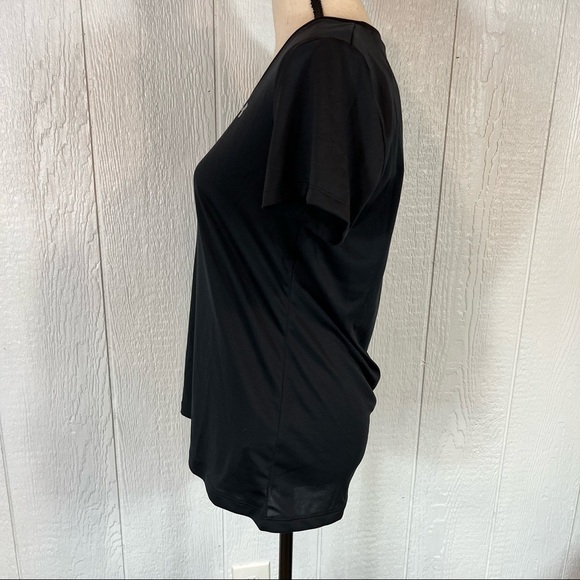 NEW Under Armour Black V Neck Work Out Top Medium - Picture 5 of 13